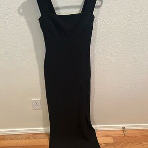 nasty gal scoop neck backless dress Scoop Neck Lace-up Back Mini Dress in Black - 6